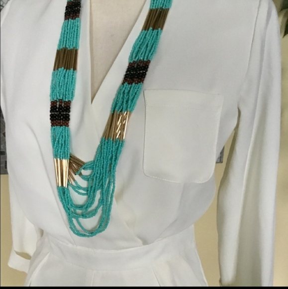 Off white long sleeve Topshop romper sz 6@ NWT!! - Picture 2 of 6